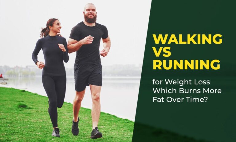 Walking vs running for weight loss comparison showing two popular cardio exercises for fat loss.