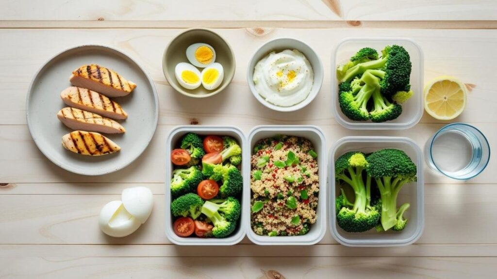 High-protein healthy meal for sustainable weight loss and calorie deficit